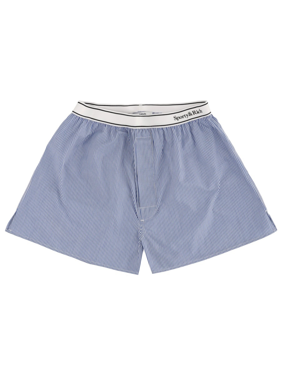 [SPORTY&RICH] Shorts FW25 SH01561300ST09_NAVYSTRIPE