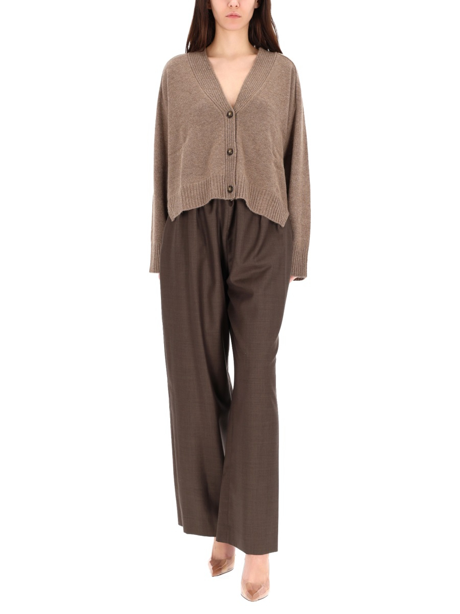[LouLou De Saison] Trousers FW25 COVELDS_BROWNMELANGE