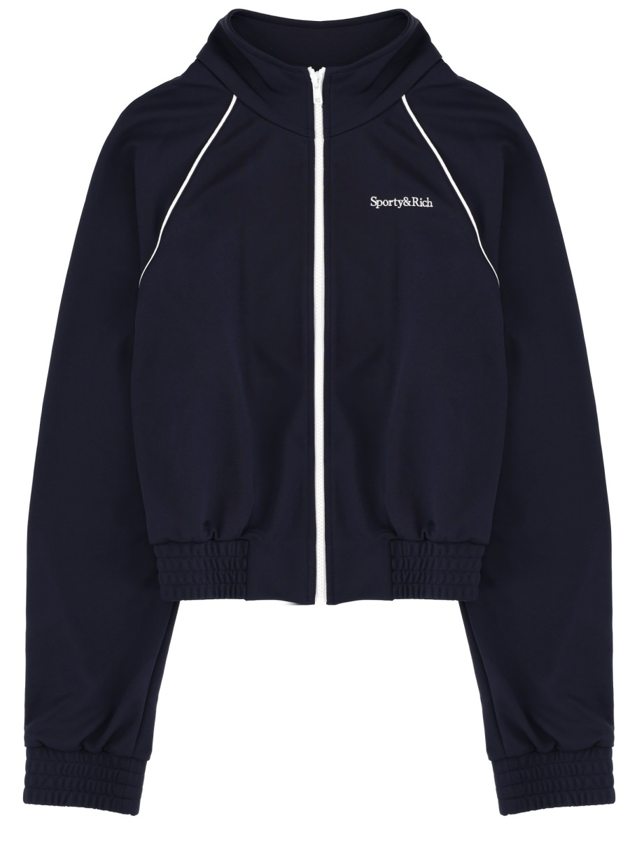 [SPORTY&RICH] Zip up FW25 JA06664300BL107_DARKNAVY/WHITE