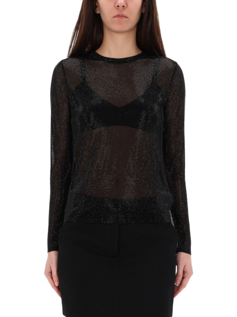 [MICHAEL BY MICHAEL KORS] T-shirts Long Sleeve FW25 MF561A5B8D_001BLACK