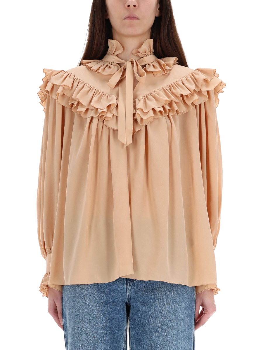 [Chloe] Shirts Long Sleeve FW25 25WHT14005_285