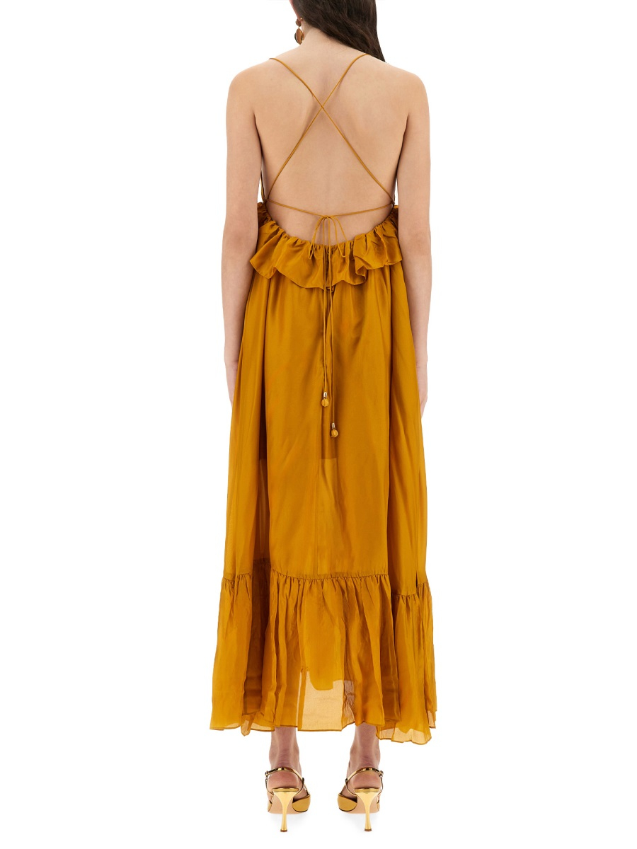 [Zimmermann] Sleeveless dress FW25 4522DSS251_GLD