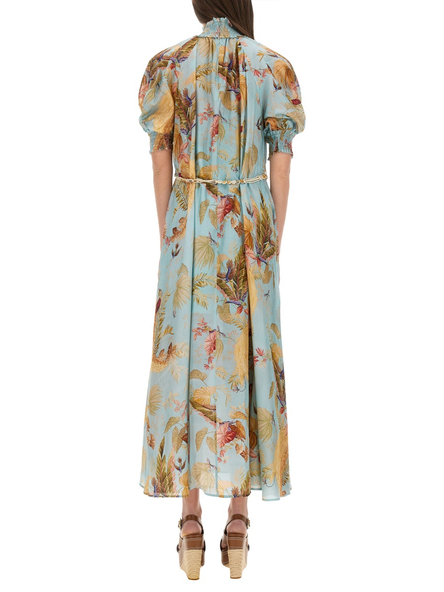 [Zimmermann] Short sleeve dress FW25 4554DSS253_AQPLMFLO