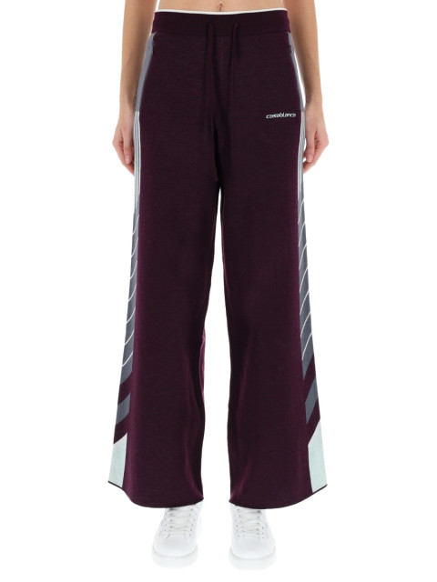 [Casablanca] Trousers FW25 W-AW25-KW-1086_01AUBERGINE