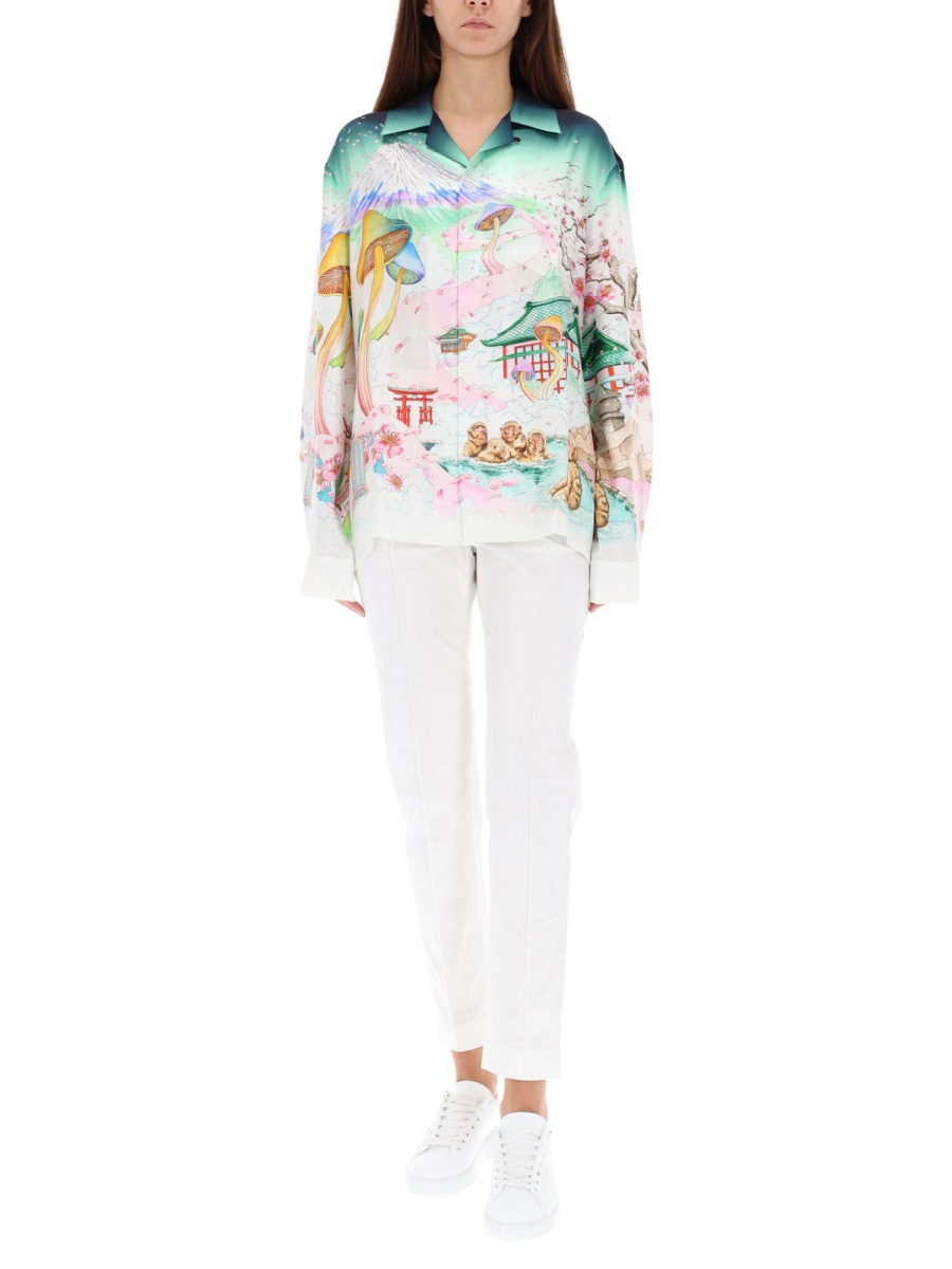 [Casablanca] Shirts Long Sleeve FW25 W-AW25-SH-245-04_04FLOWERS