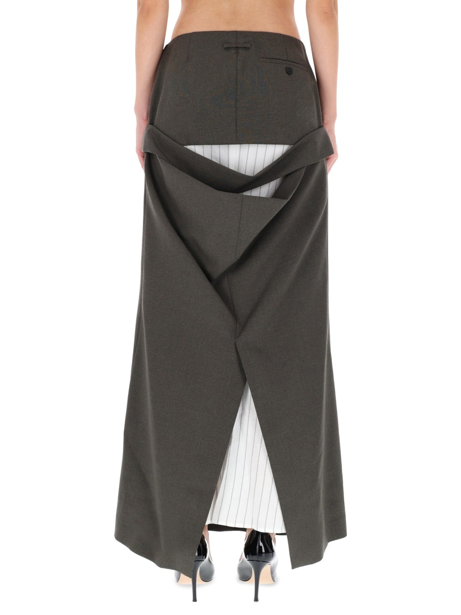 [JEAN PAUL GAULTIER] Long skirt FW25 SK020_W03741
