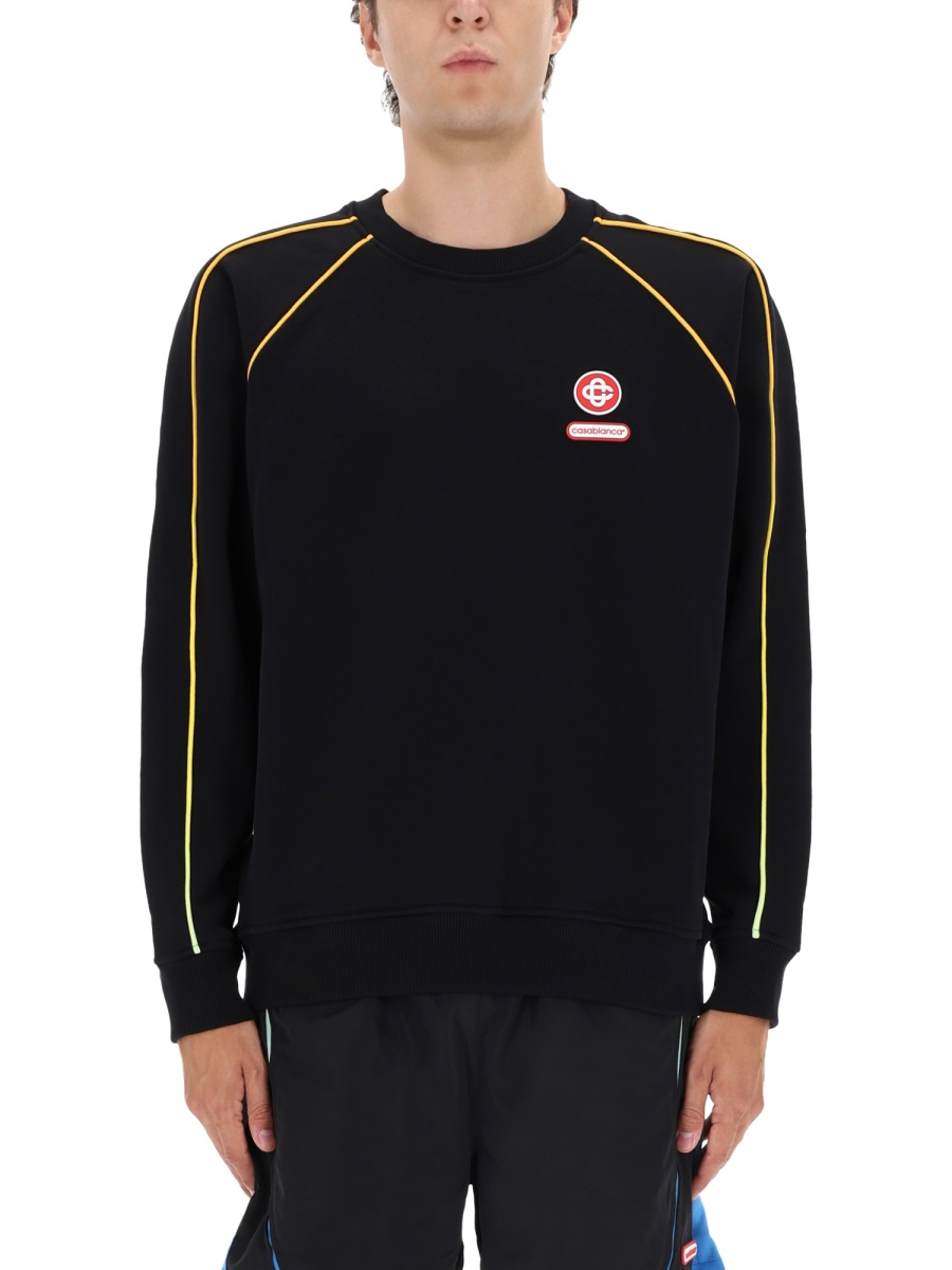 [Casablanca] Sweatshirt FW25 M-AW25-JTP-437_01BLACK