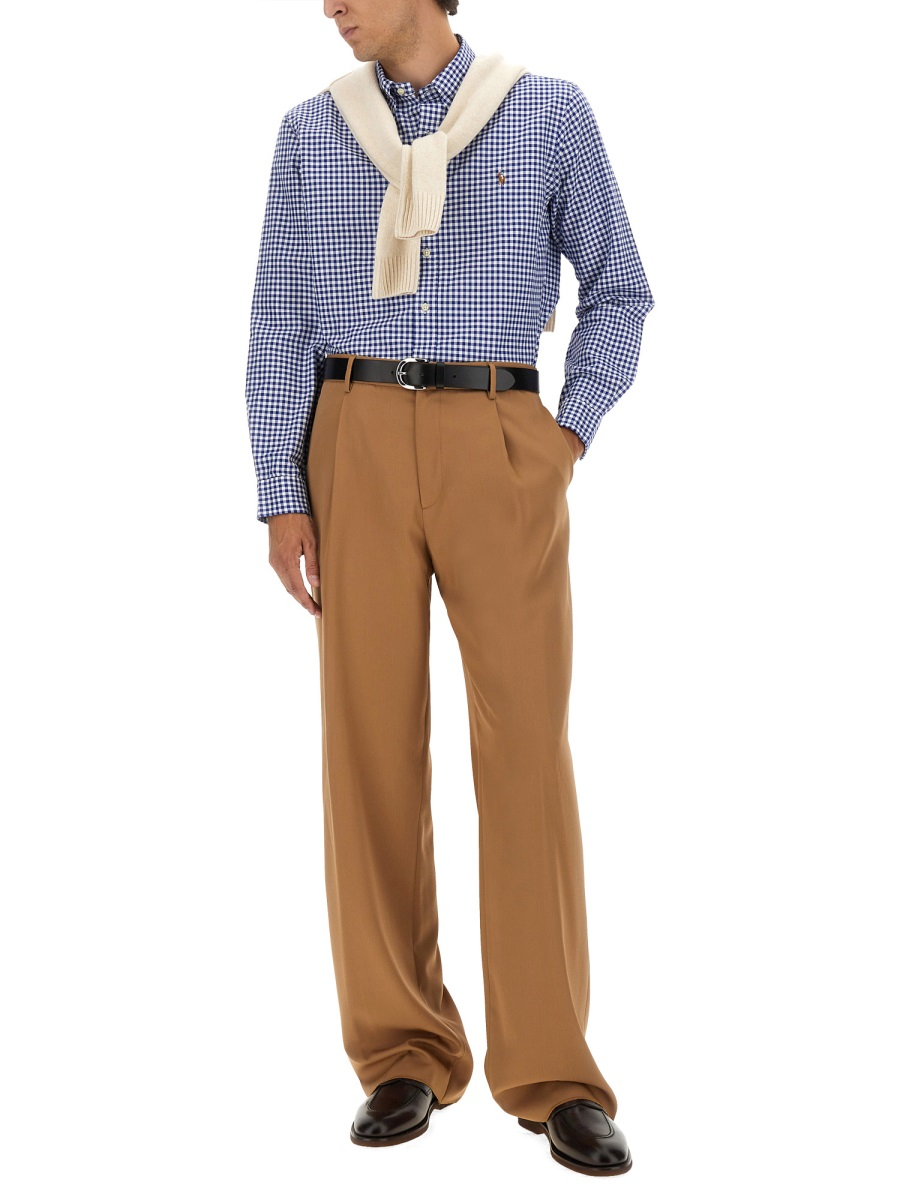 [Polo Ralph Lauren] Shirts Long Sleeve FW25 710792041_005BLUE/WHITEGINGHAM
