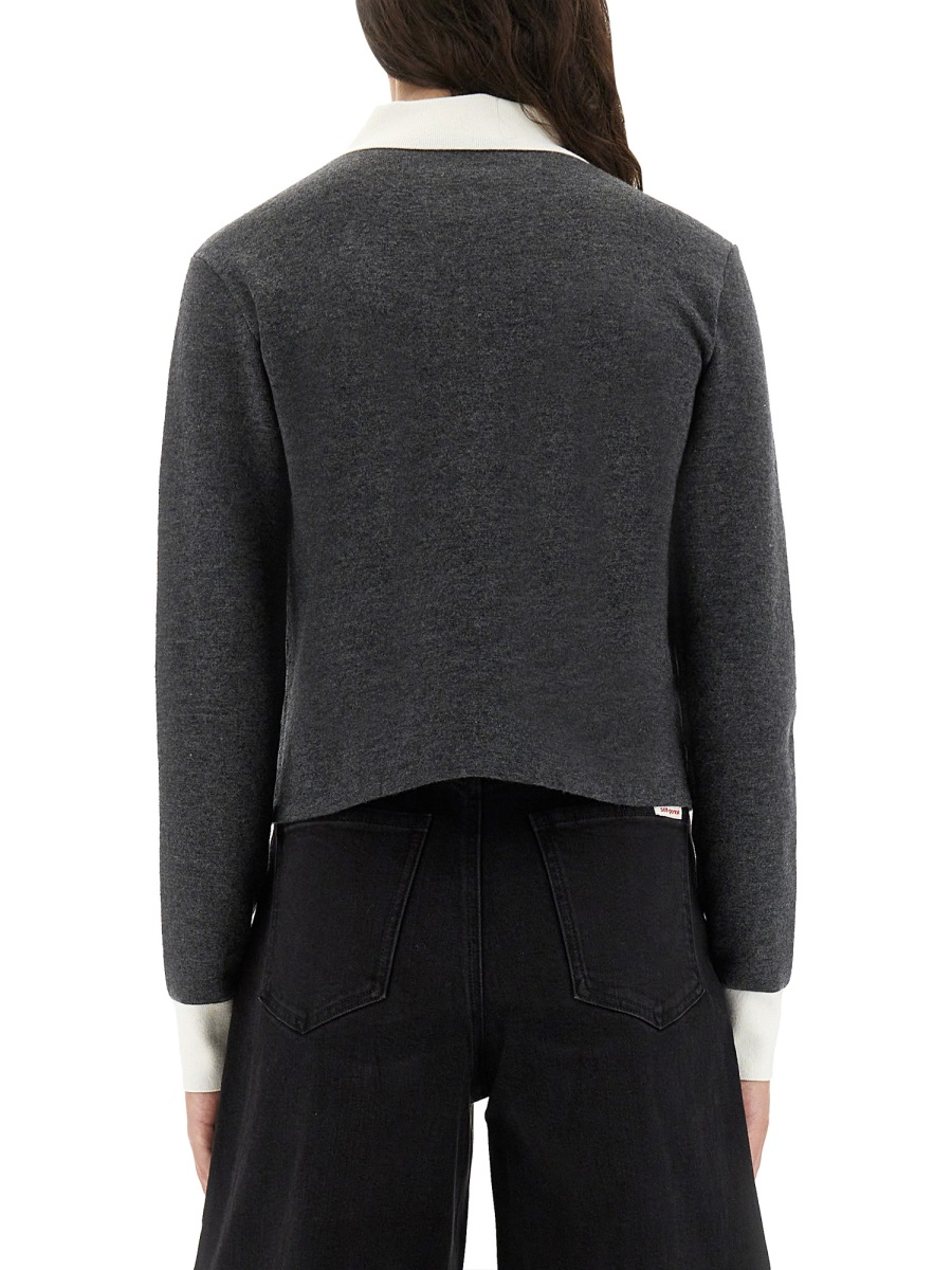 [Self-portrait] Cardigan FW25 PF25-048C-GR_GREY