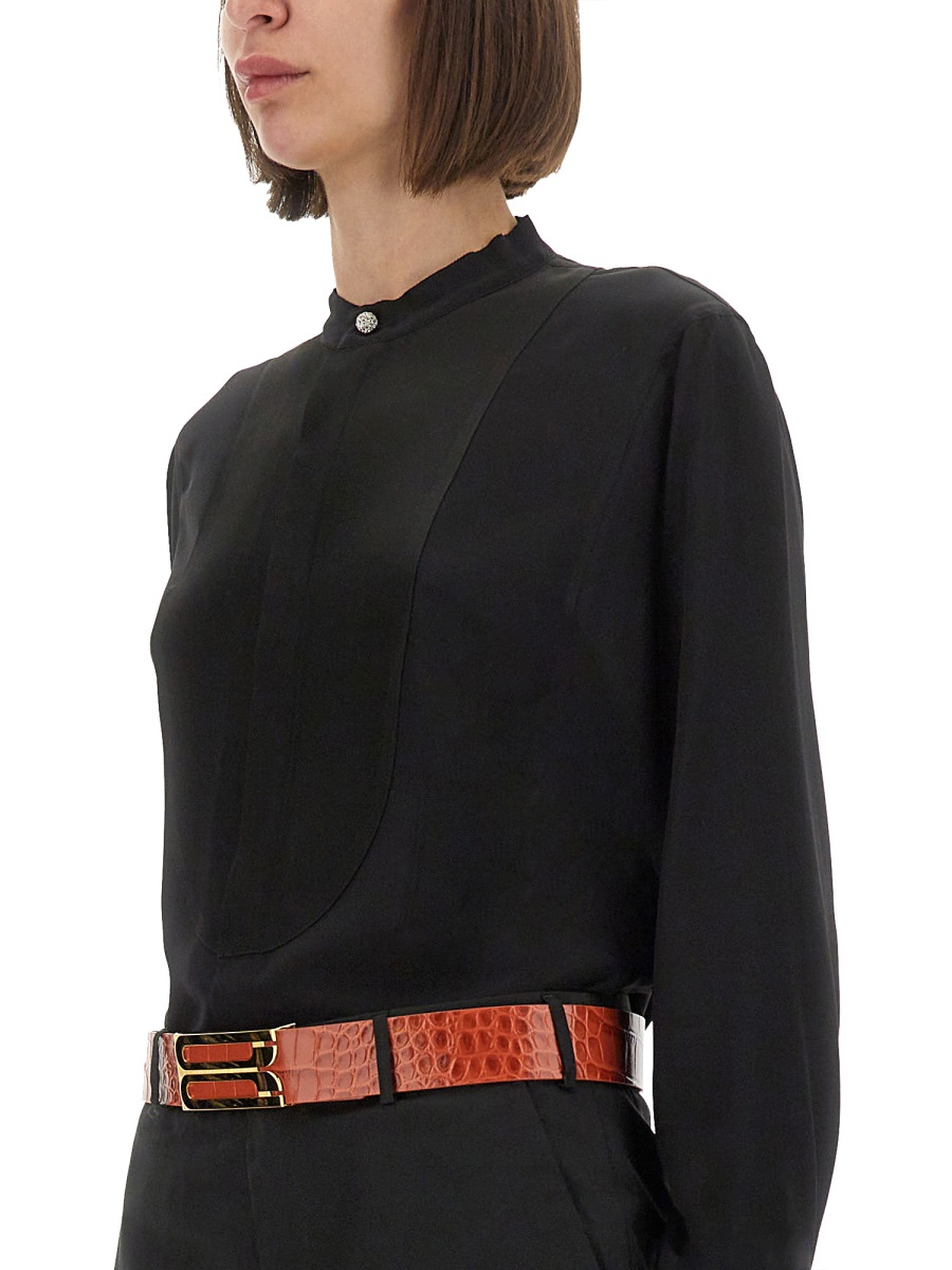 [VICTORIA BECKHAM] Shirts Long Sleeve FW25 1325WSH006457A_BLACK