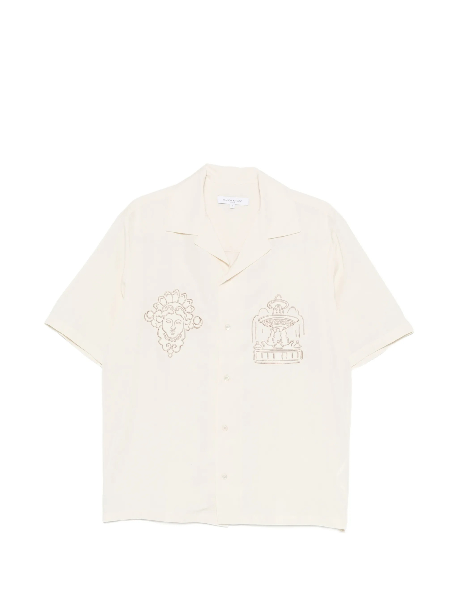 [MAISON KITSUNE] Shirts Short Sleeve SS26 QM00403WC5095