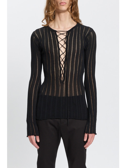 [ANN DEMEULEMEESTER] T-shirts Long Sleeve SS26 B0013942KN086099