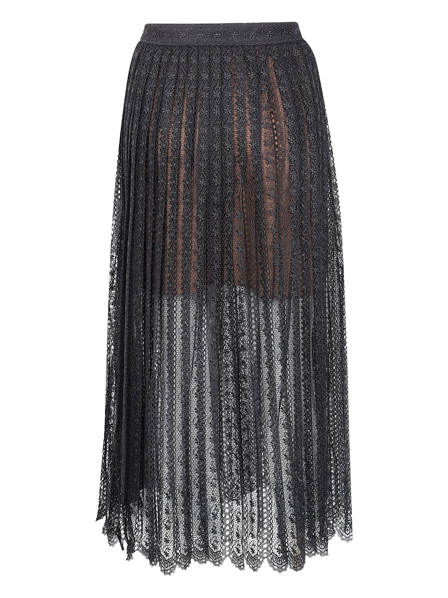 [Self-portrait] Long skirt SS26 RS26172MSKB