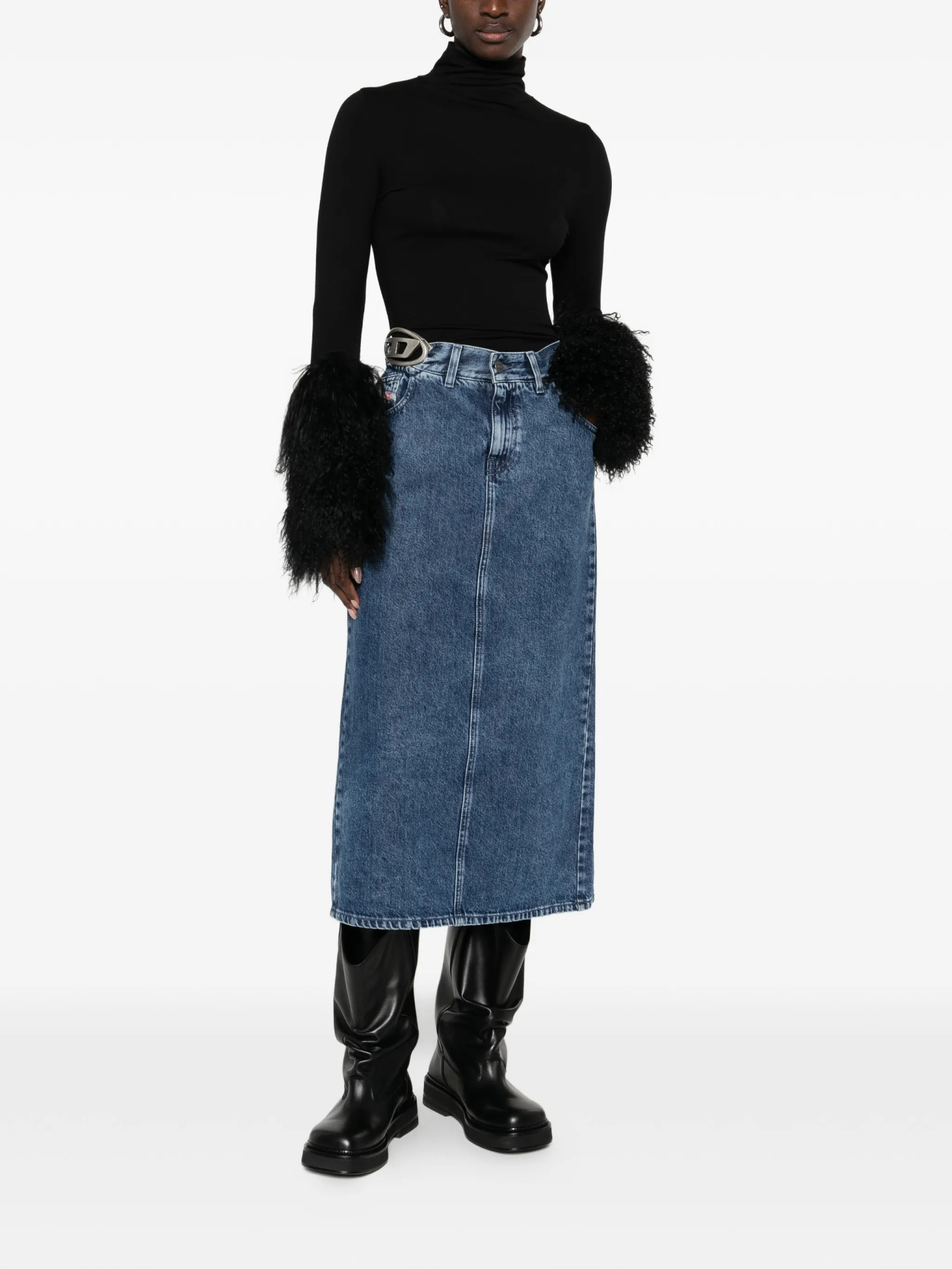 [Diesel] Midi skirt SS26 A217160ADCD