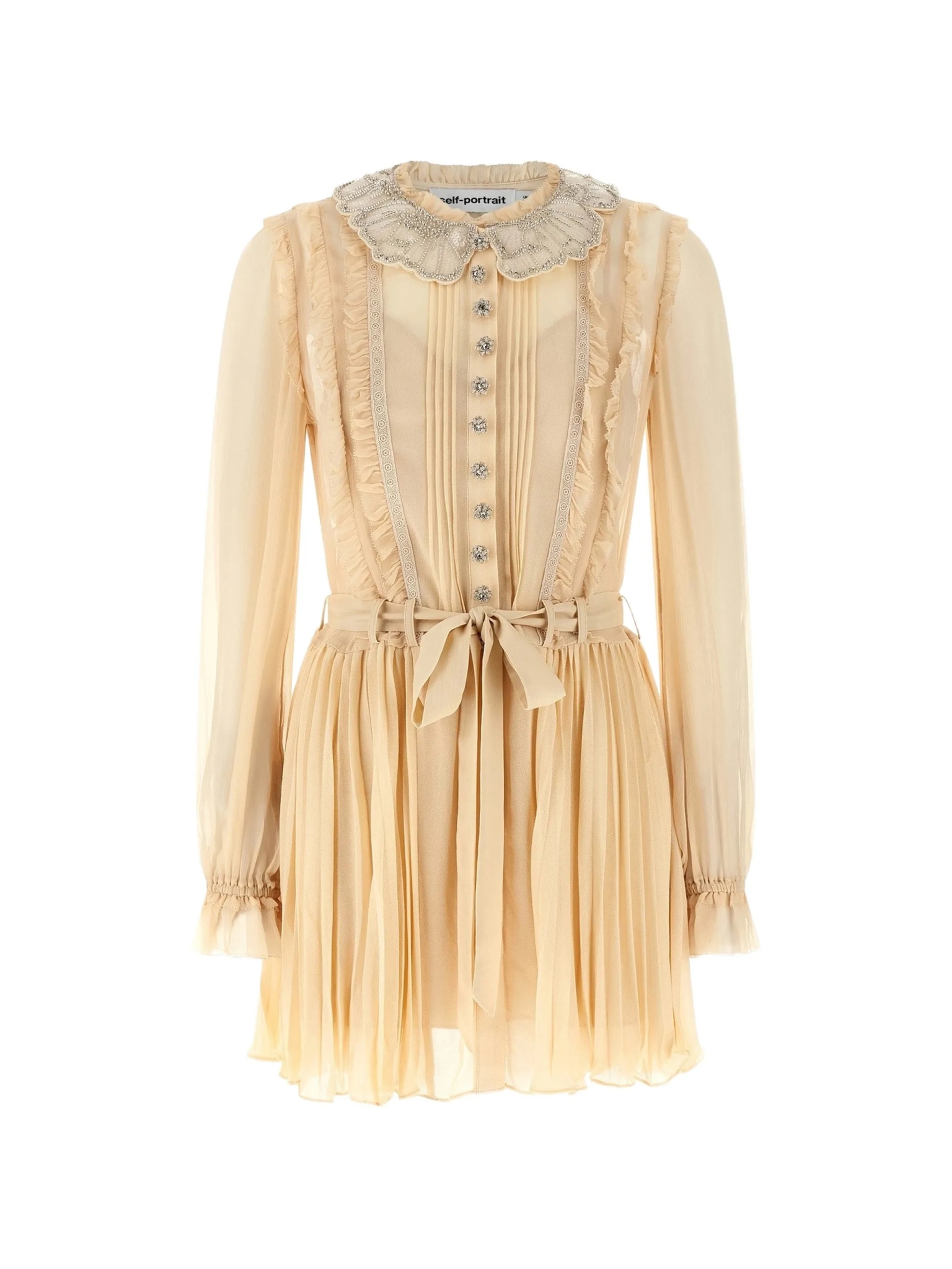 [Self-portrait] Long sleeve dress SS26 RS26034ST