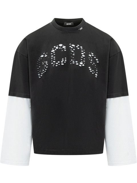 [GCDS] T-shirts Long Sleeve SS26 C1MBQC077J080 999A