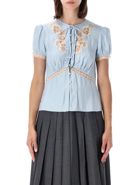 [SELF PORTRAIT] Blouse FW26 PF26017TBLLIGHT BLUE