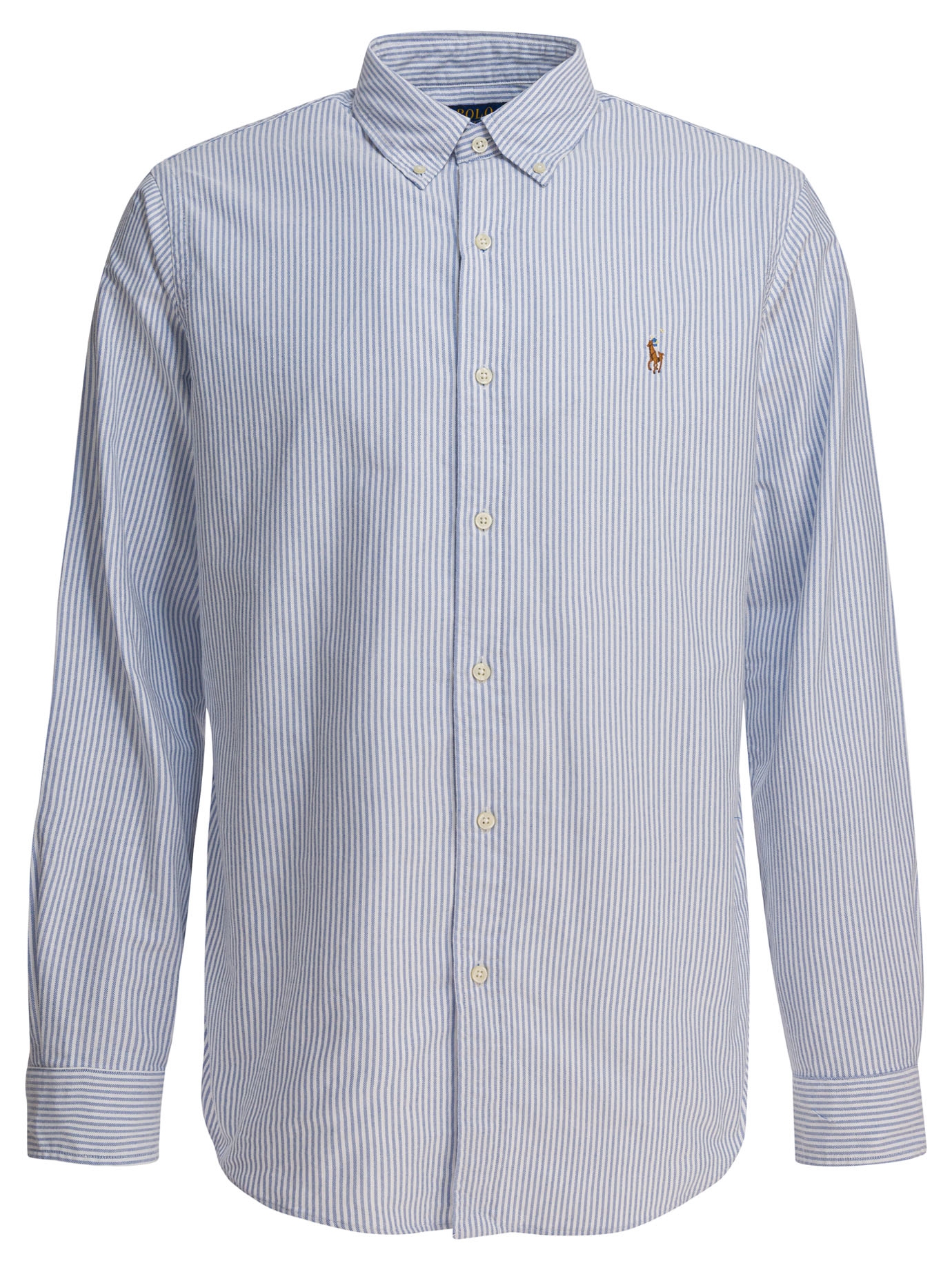 [Polo Ralph Lauren] Shirts Long Sleeve SS26 710792041004BLUE/WHITE STRIPE