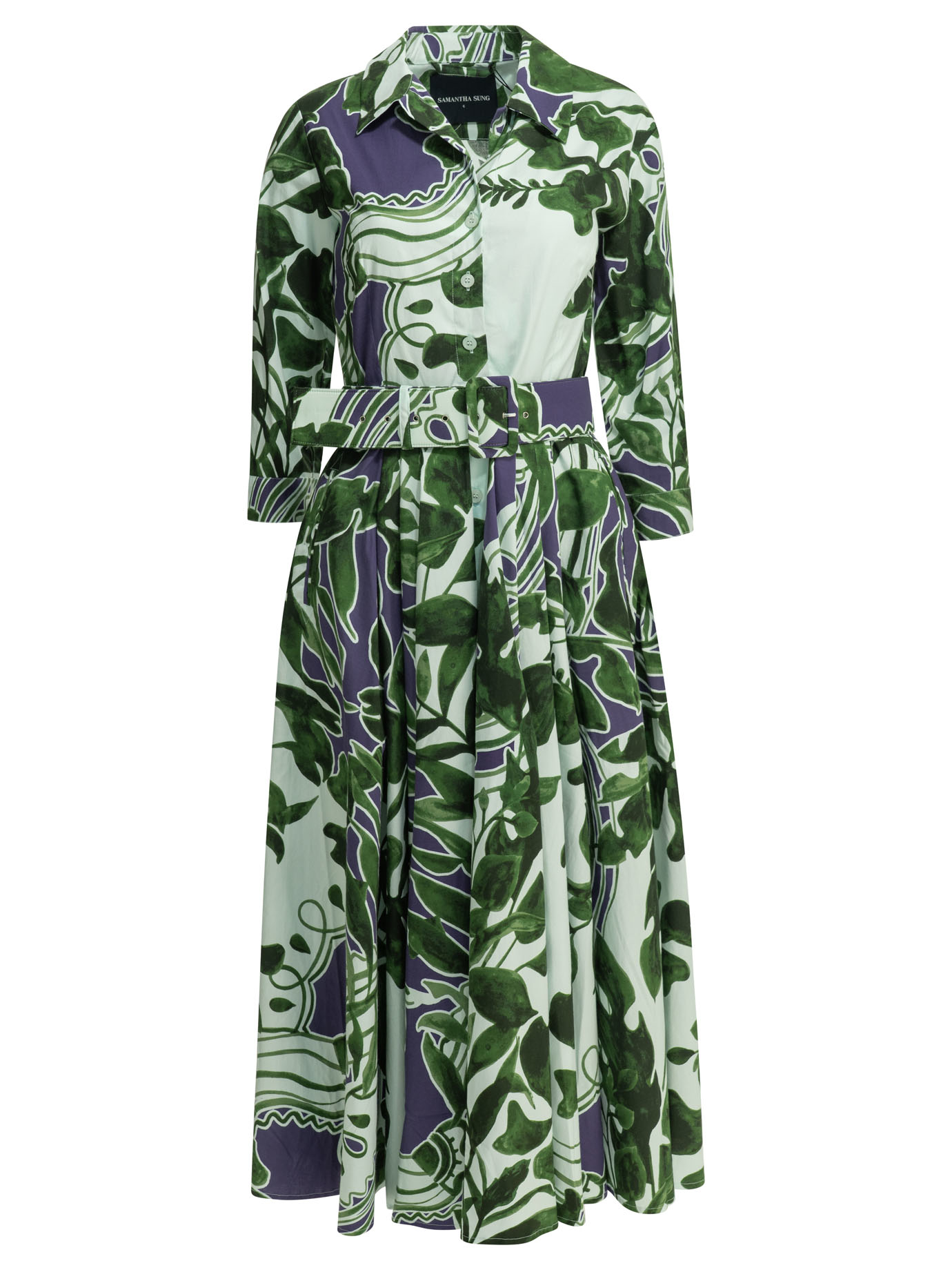 [Samantha Sung] Long sleeve dress SS26 LAURENTCOMO LAKE GARDENWHITE