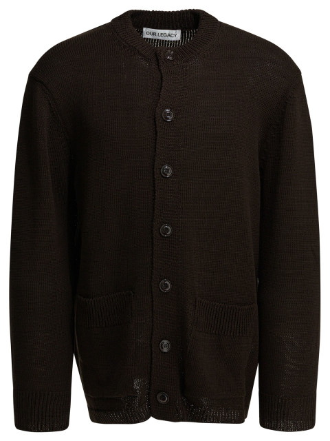 [Our Legacy] Cardigan SS26 M2263PBCOFFEE