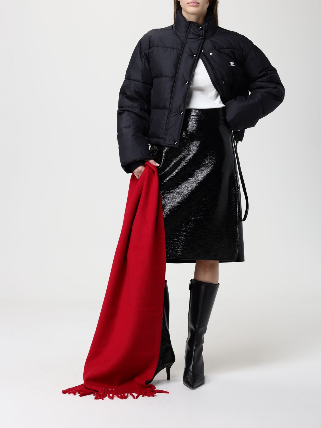 [Courreges] Midi skirt FW25 325CJU311VY0014 9999