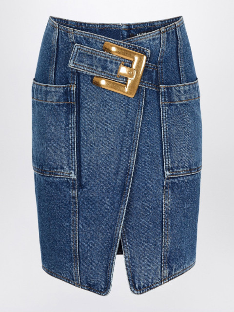 [Balmain] Midi skirt SS26 GF1LBB28DG08
