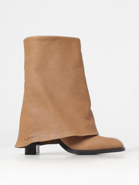 [See by Chloe] Long Boots FW24 SB43060A tan lamb