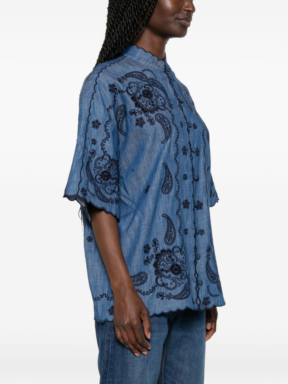 [Zimmermann] Shirts Long Sleeve FW26 8360TSS261RWBLU