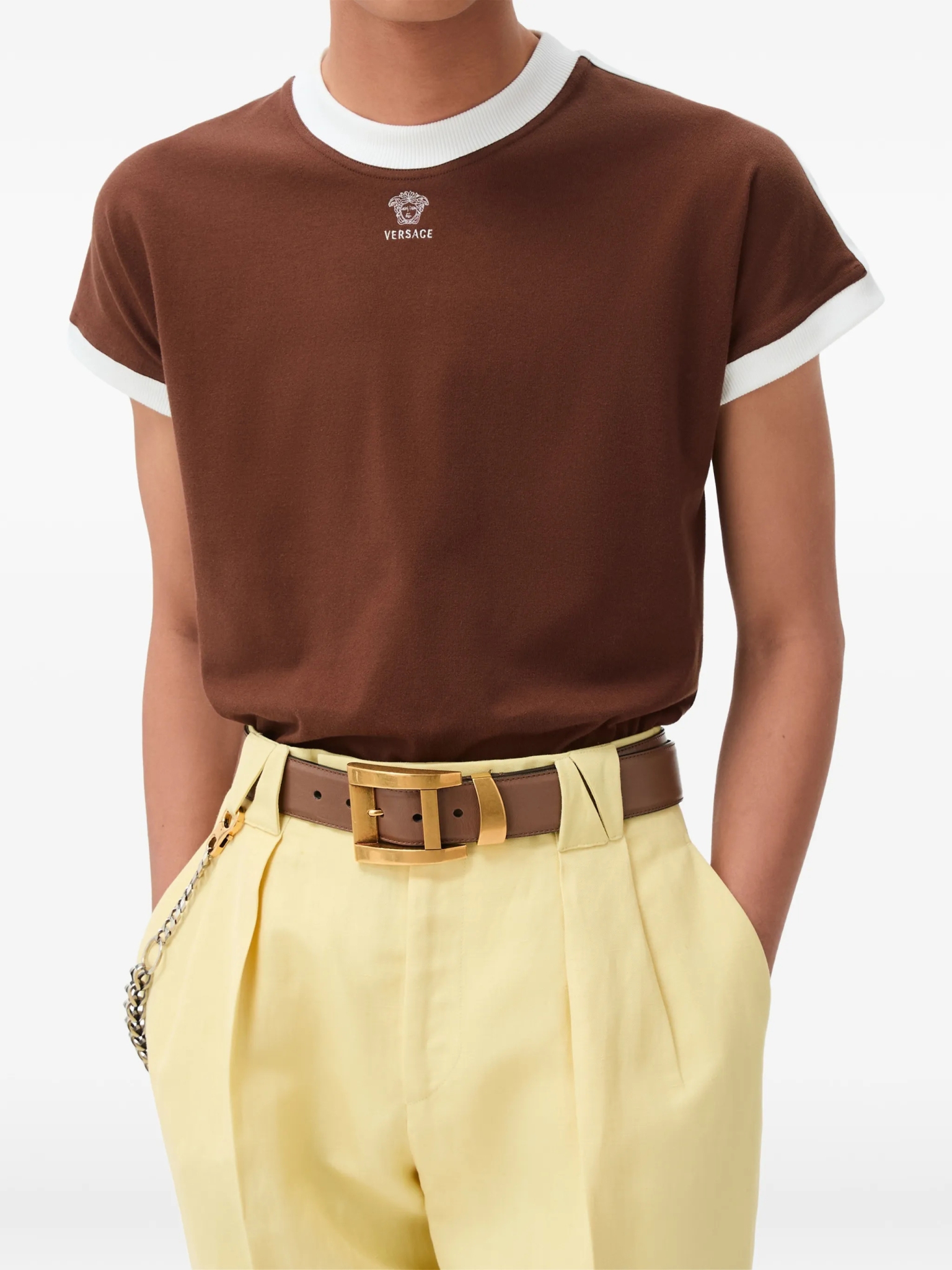 [Versace] T-shirts Short Sleeve FW26 10248241A186392NB50