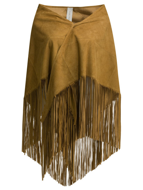 [FURLING BY GIANI] Midi skirt SS26 MAYORCASUEDE BGIRASOLE