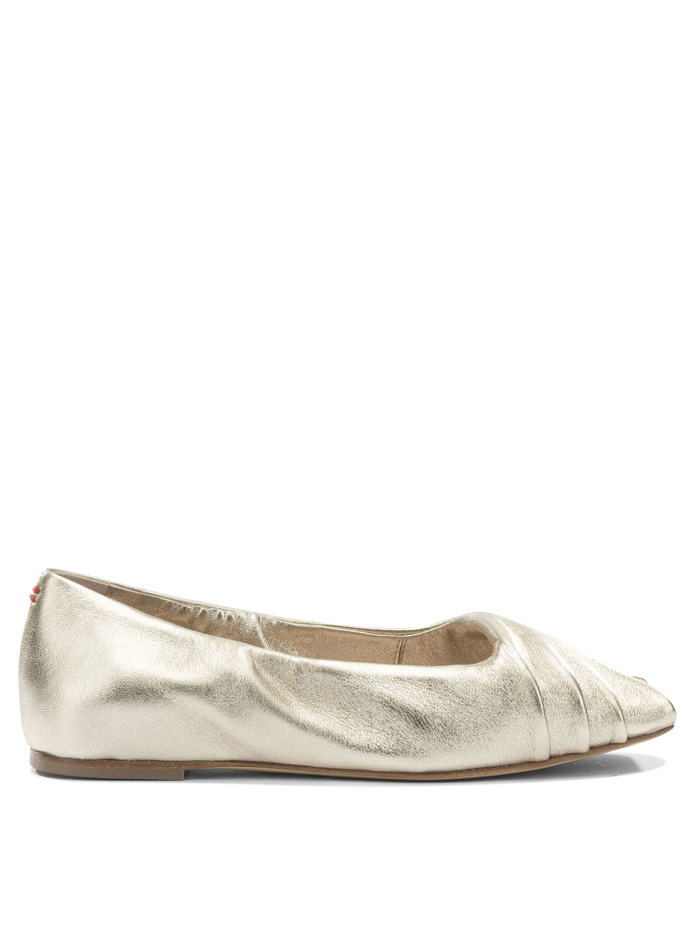 [Halmanera] Flat shoes SS26 SAMI01METALIC PLATINO