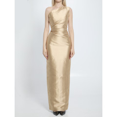 [Solace London] Long sleeve dress FW25 OS37025__CARAMEL