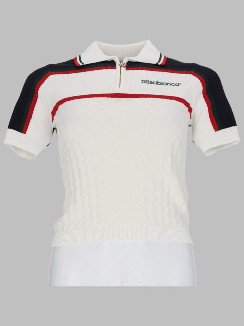 [Casablanca] Shirt FW26 W-PF26-KW-1247_01WHITE/NAVY