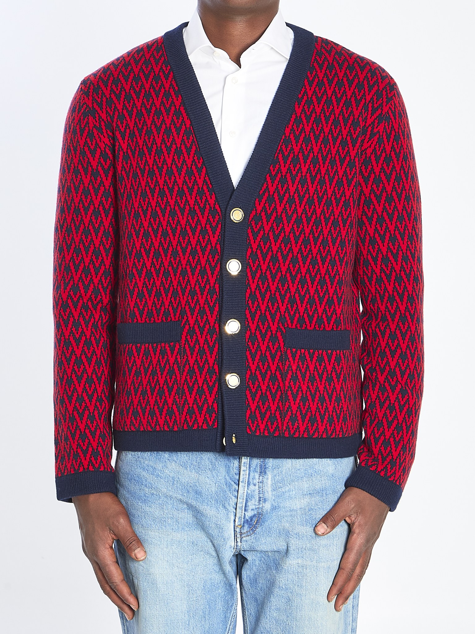 [Valentino Garavani] Cardigan FW25 7V3KA04I_AR1_BR5