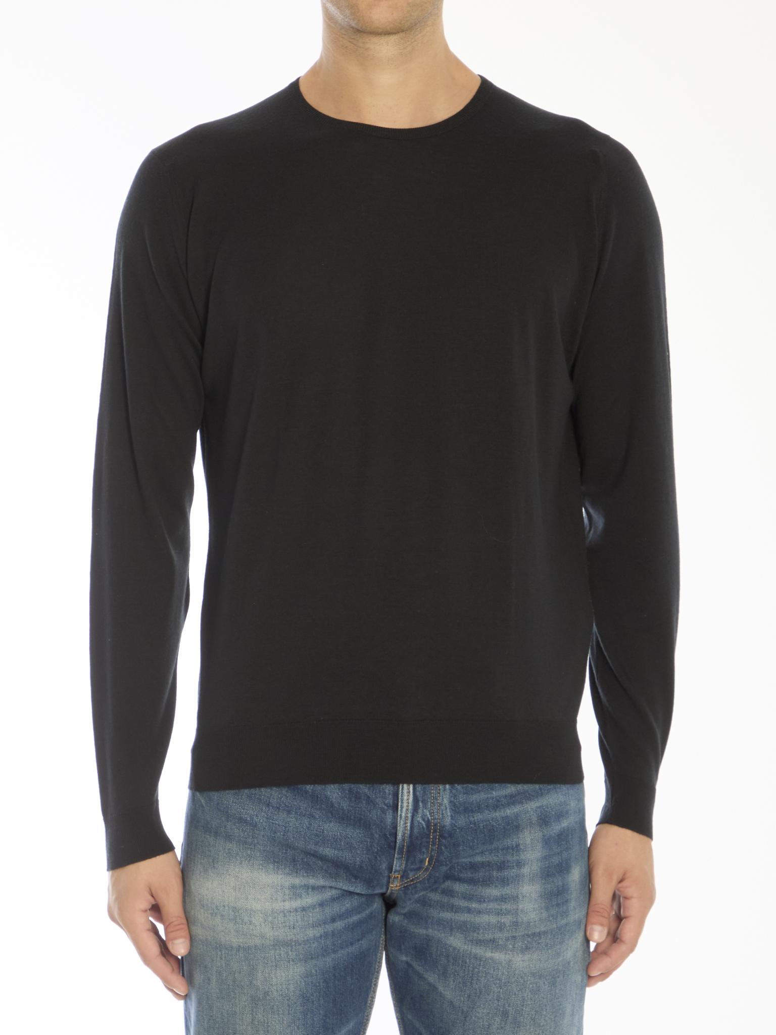 [JOHN SMEDLEY] Knitwear FW25 LUNDY__BLACK