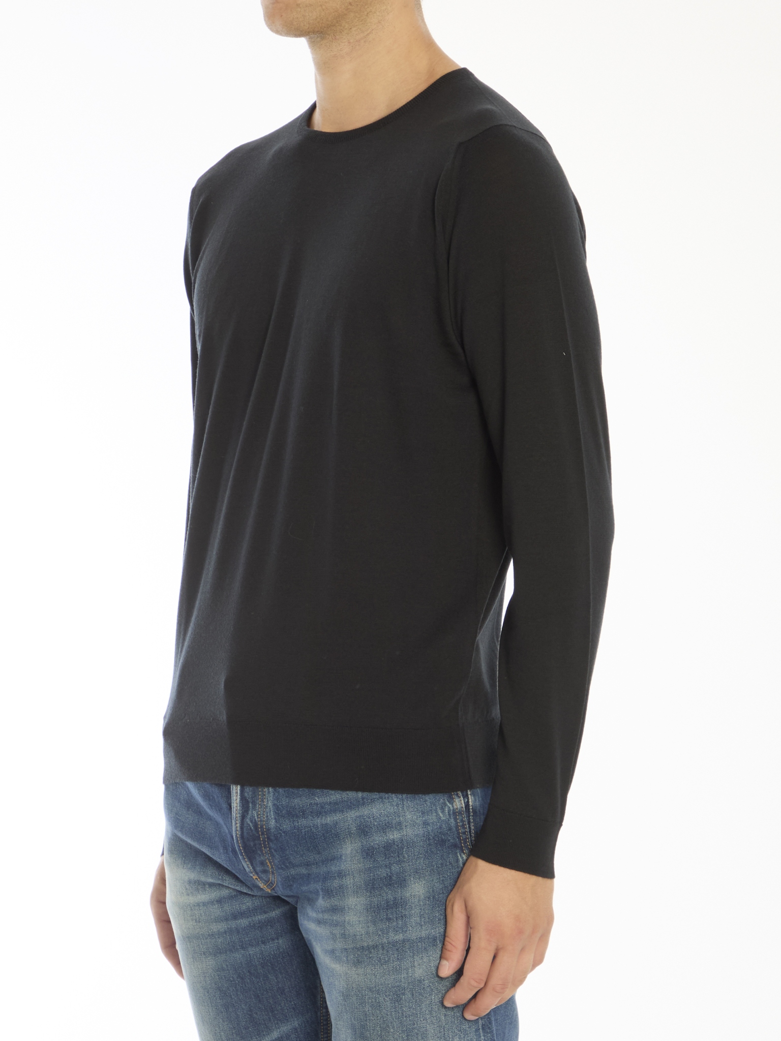[JOHN SMEDLEY] Knitwear FW25 LUNDY__BLACK