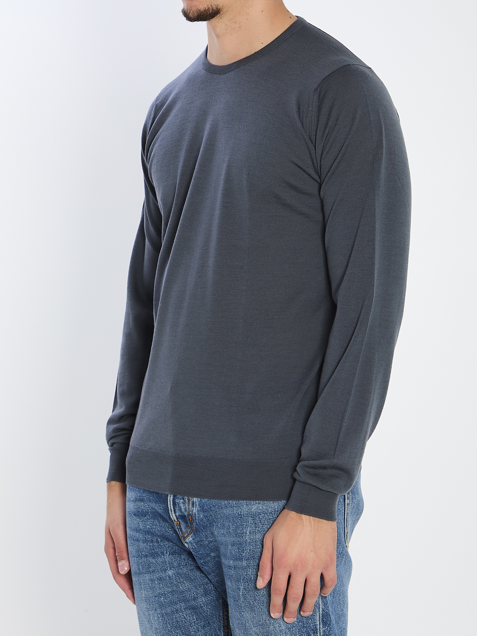 [JOHN SMEDLEY] Knitwear FW25 LUNDY__SLATE GREY
