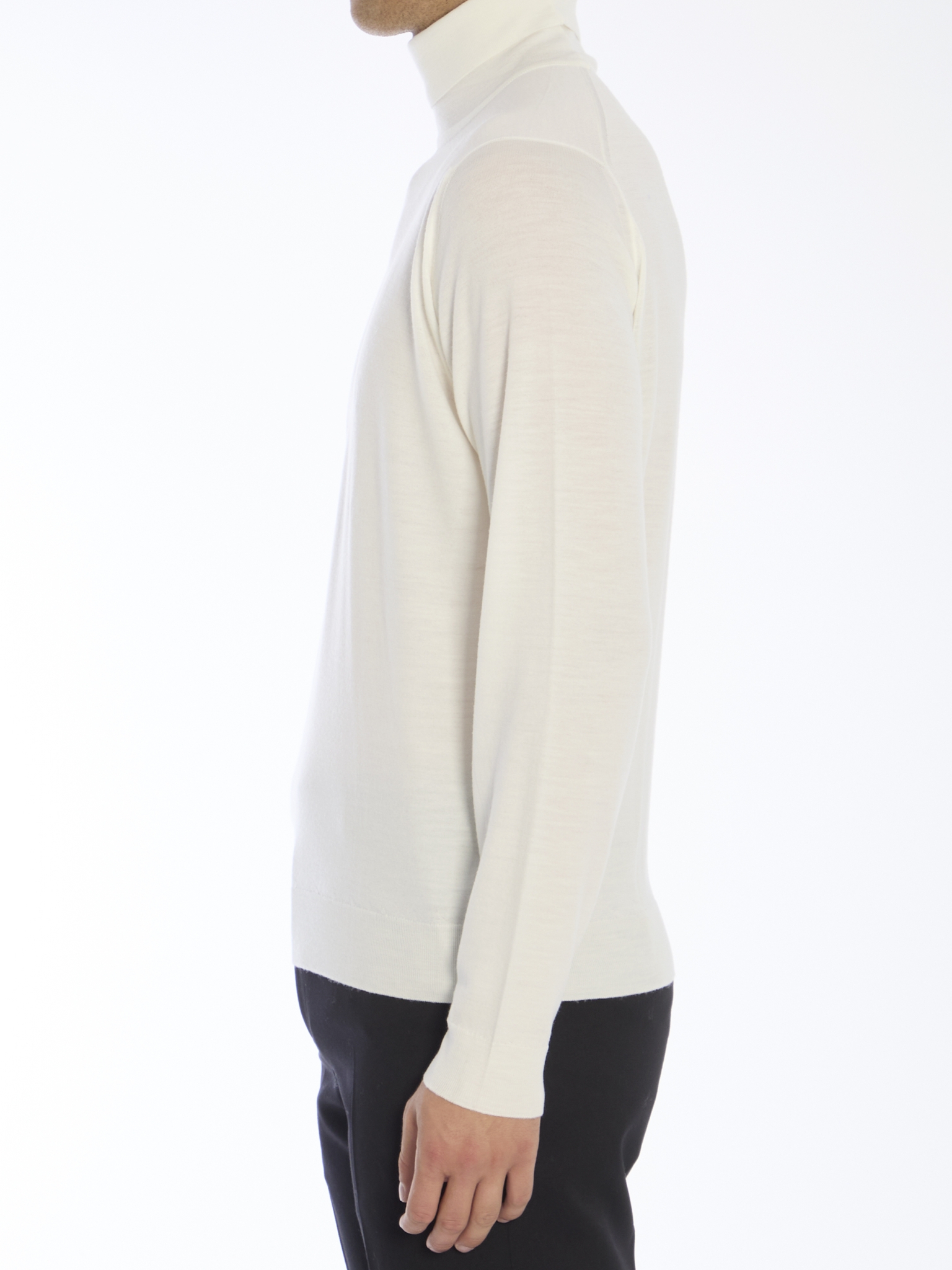 [JOHN SMEDLEY] Knitwear FW25 CHERWELL__SNOW WHITE