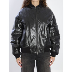 [SALVATORE SANTORO] Leather Jacket FW25 49071__BLACK