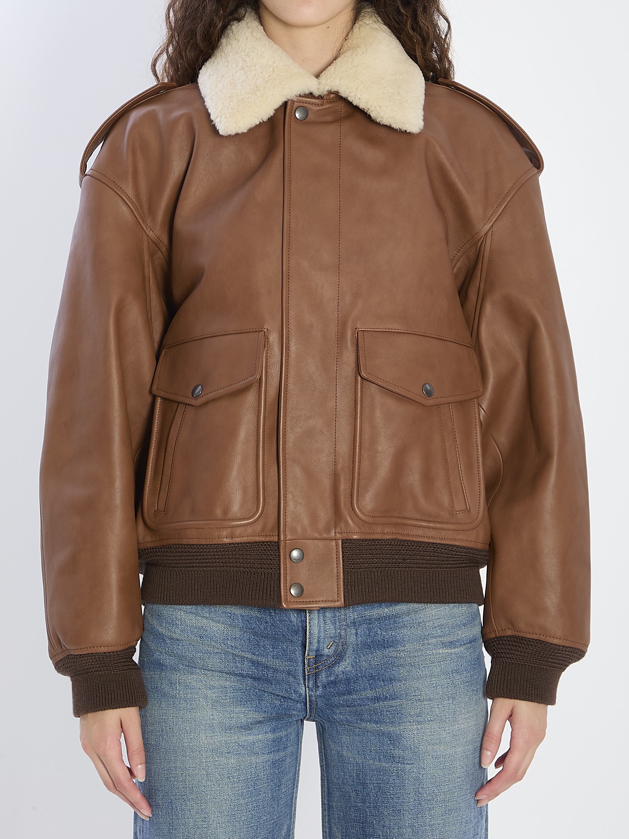 [Saint Laurent] Leather Jacket FW25 843525_YCTE2_2146