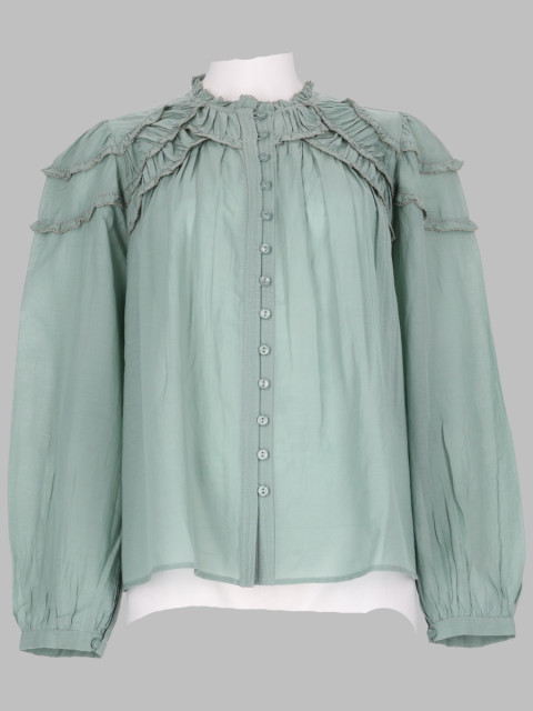 [Marant Etoile] Shirts Long Sleeve FW26 HT0681FB_B3J04E60SE