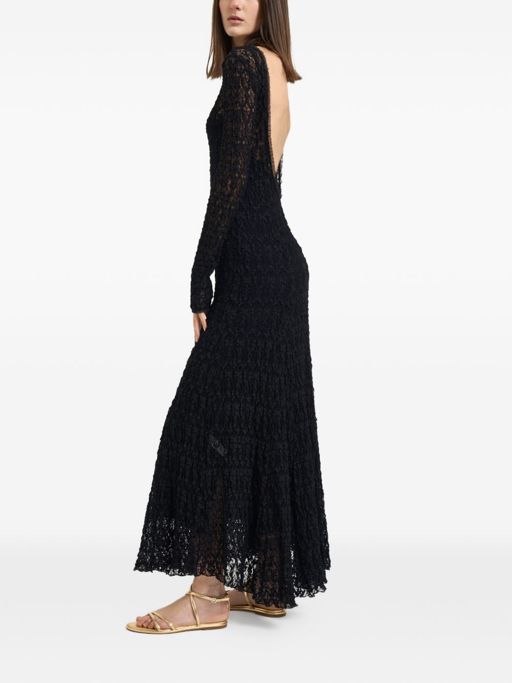 [Forte Forte] Long sleeve dress SS26 14896MYDRESSNOIR
