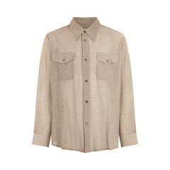 [Our Legacy] Shirts Long Sleeve SS26 M2262PHG_HAZELGRIDCLOUDCOTTONSILK