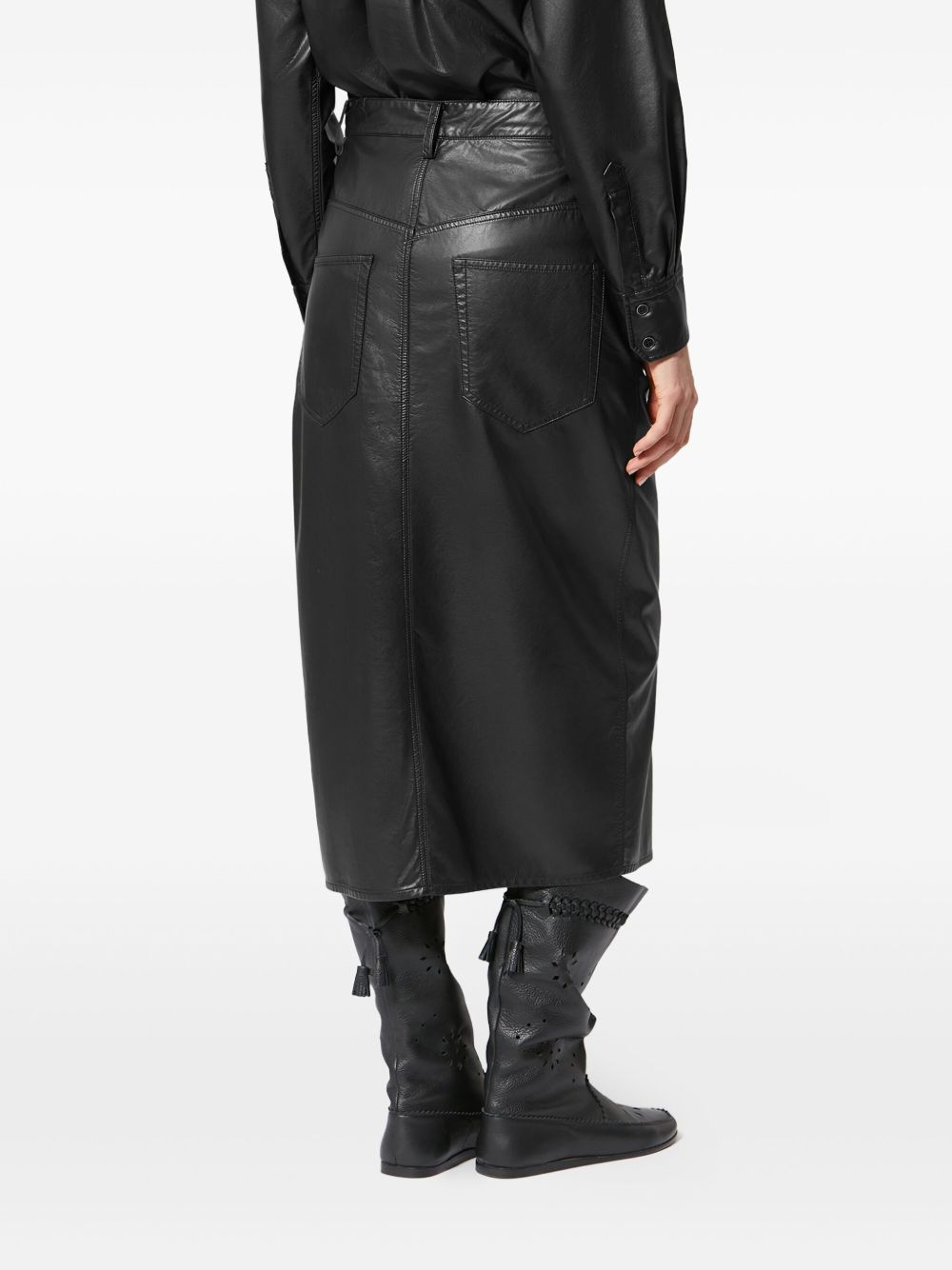 [Marant Etoile] Long skirt SS26 JU0477FA-D1B03E01BK