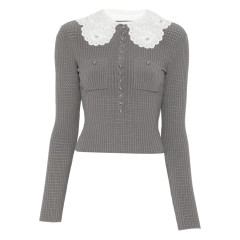 [Self - portrait] Knitwear SS26 RS26-106TA-GRGREY