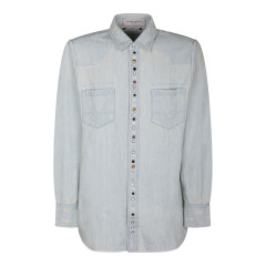 [Golden Goose] Shirts Long Sleeve CO GMP00487P00063650100-BLUE