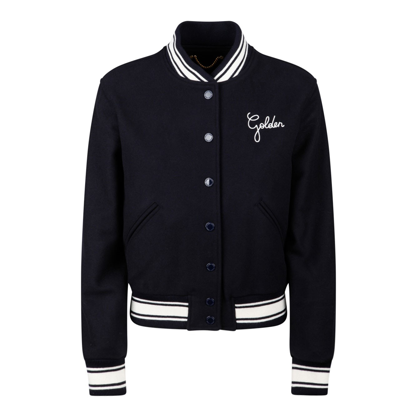 [Golden Goose] Bomber jacket CO GWP00832P00061850486-DRKBLU