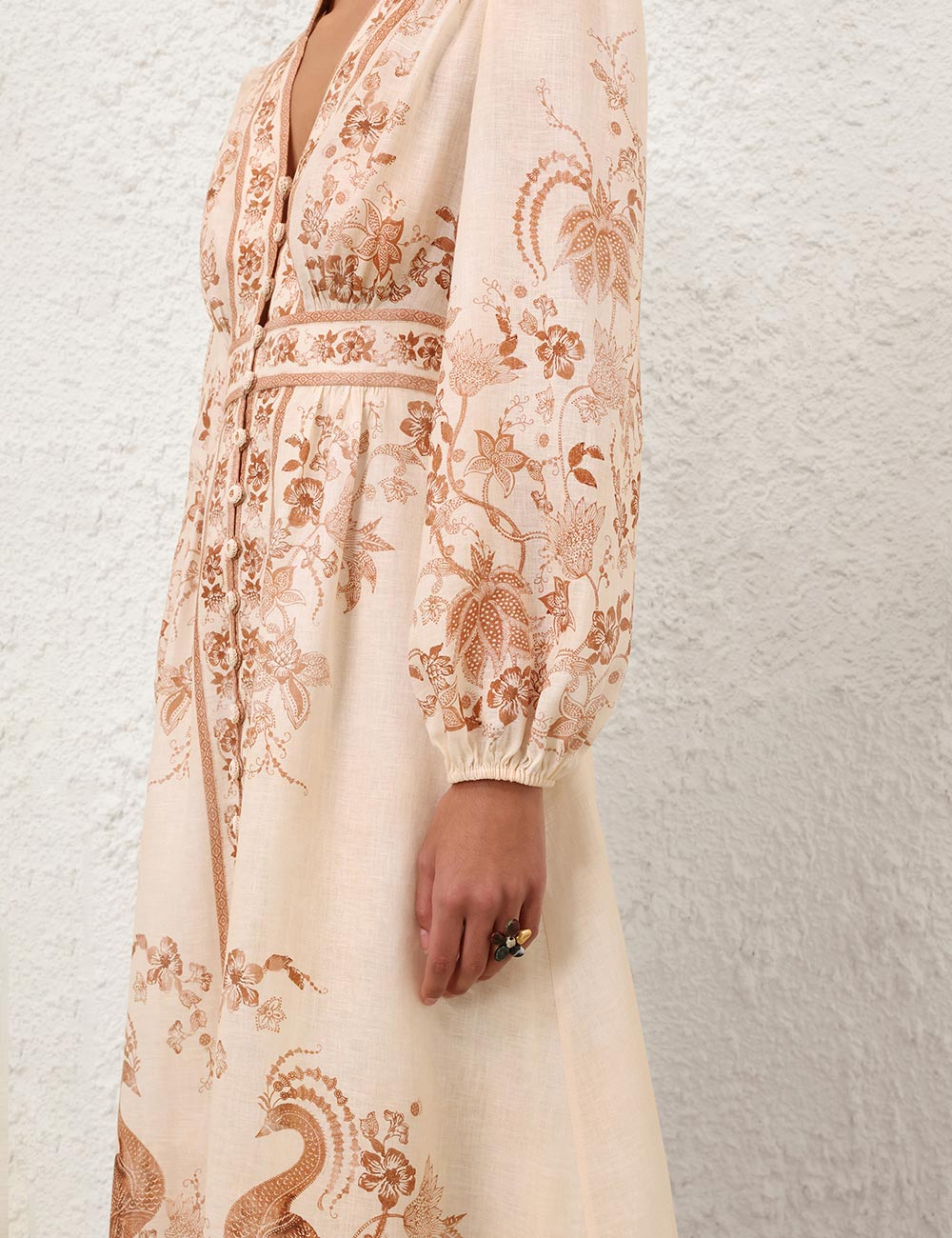 [Zimmermann] Long sleeve dress FW26 3501DSS262CRTFL