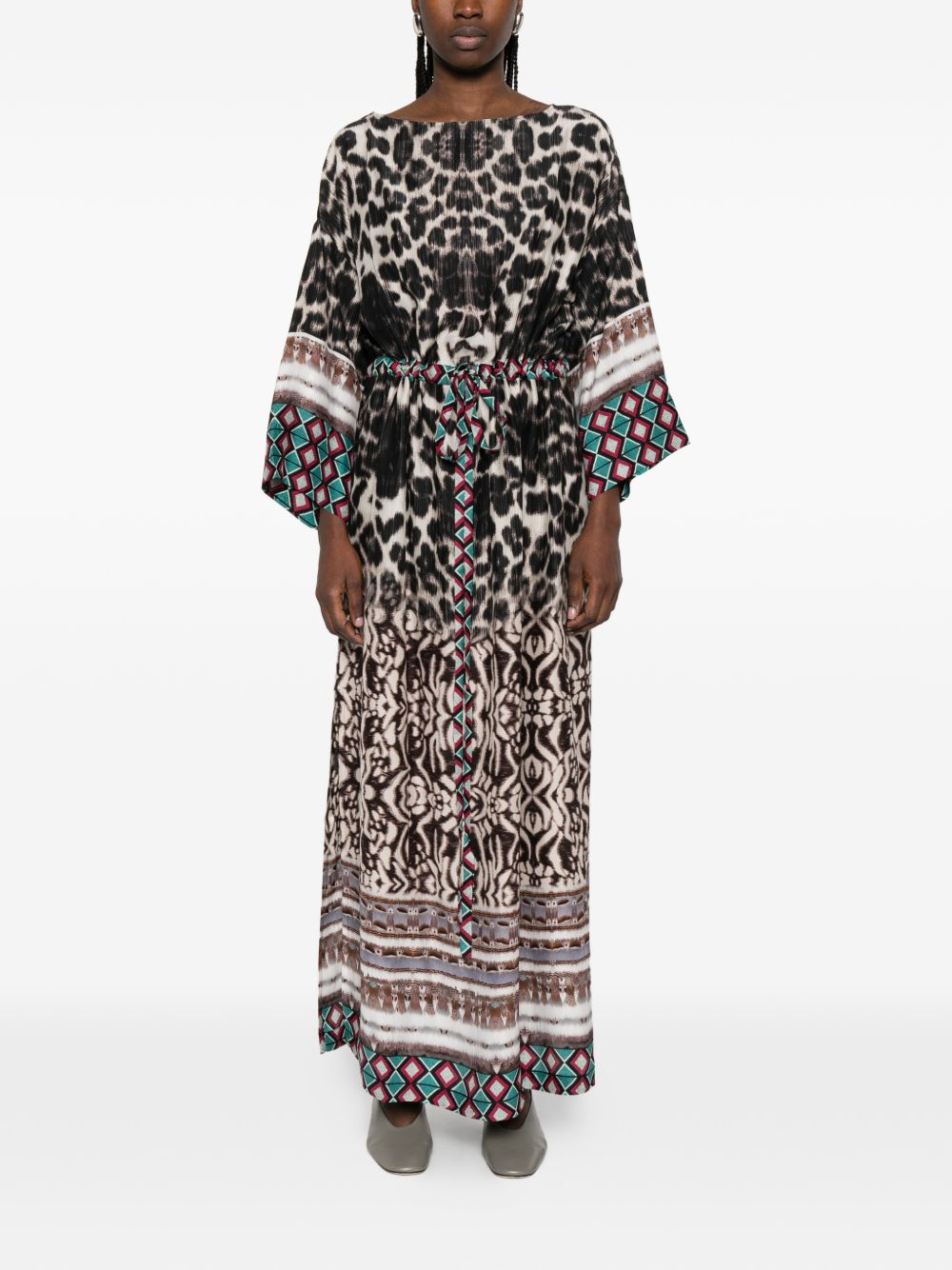 [Pierre Louis Mascia] Long sleeve dress SS26 TETRIS/SV-AB12178101518103