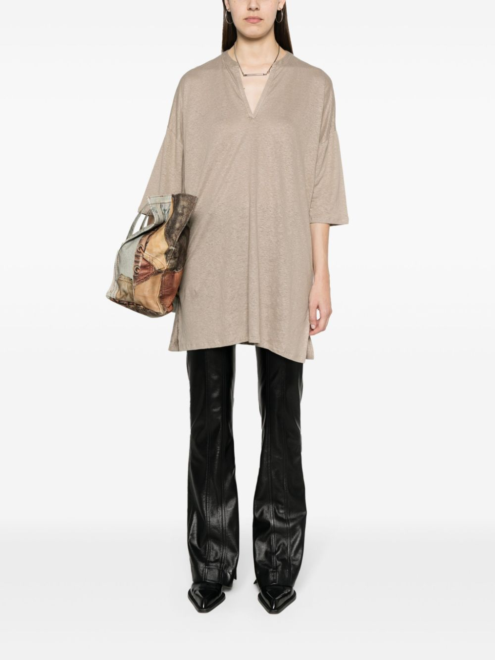 [Majestic] Long sleeve dress SS24 M011FTQ007TUNIQUE683